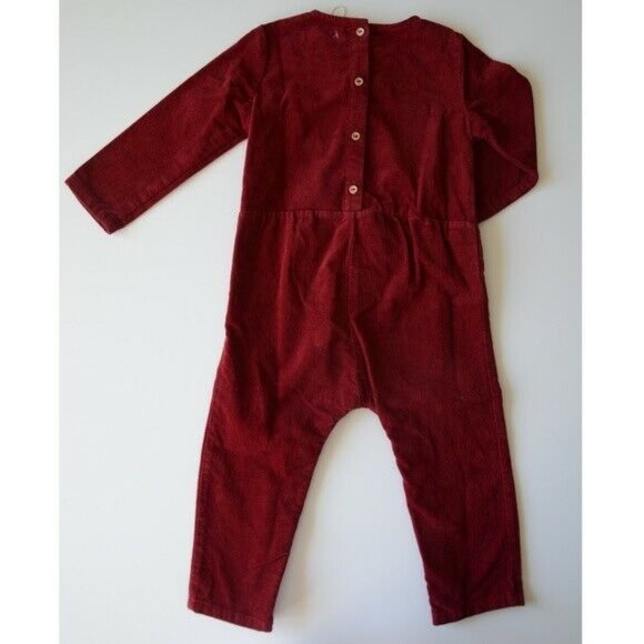 Zara One Pieces New Zara Girls Jumpsuit Coverall Corduroy Velvet
